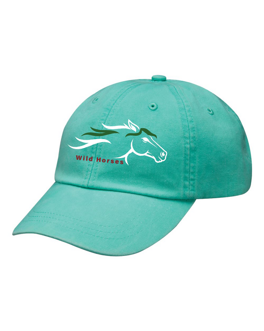 Seafoam Wild Horses 100% Quality Cotton Cap