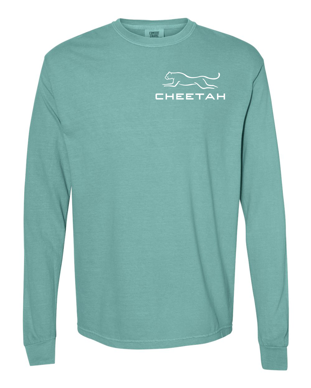 Seafoam Cheetah 100% Quality Cotton Long Sleeve