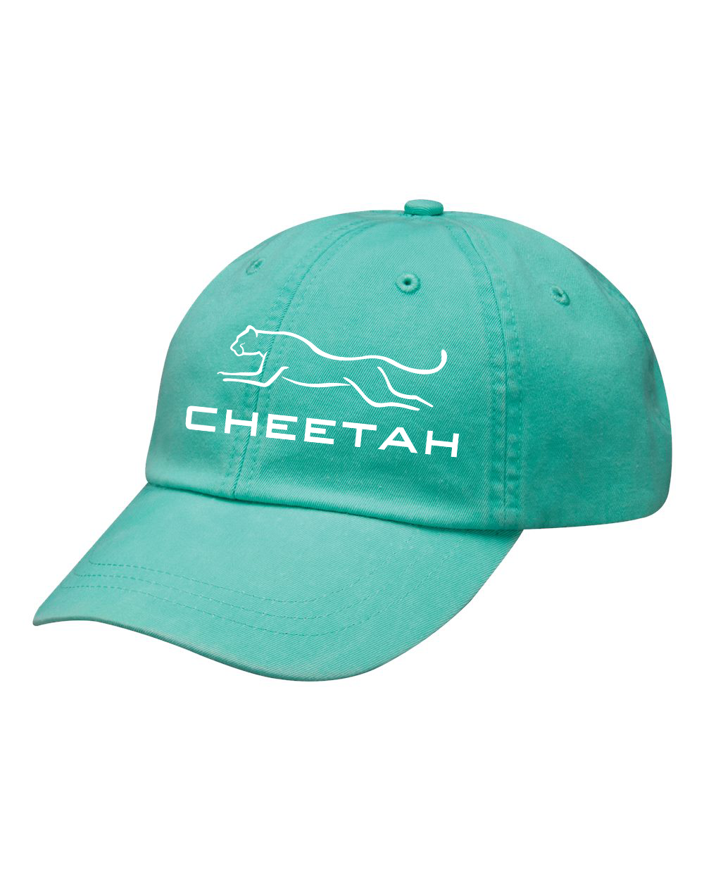 Seafoam Cheetah 100% Quality Cotton Cap