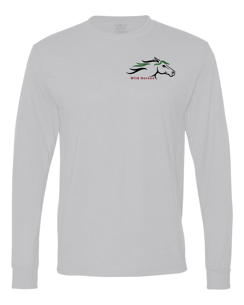 Silver Wild Horses 100% Quality Cotton Long Sleeve