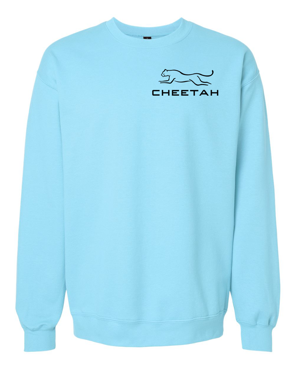 Sky Cheetah 100% Quality Cotton Crewneck Sweatshirt