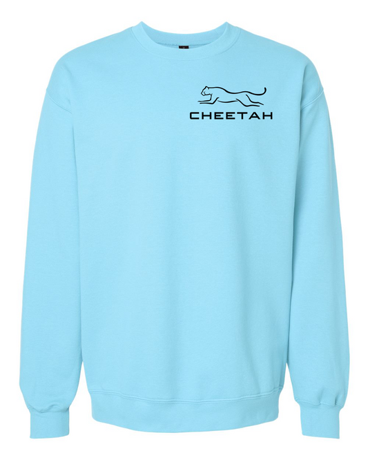 Sky Cheetah 100% Quality Cotton Crewneck Sweatshirt