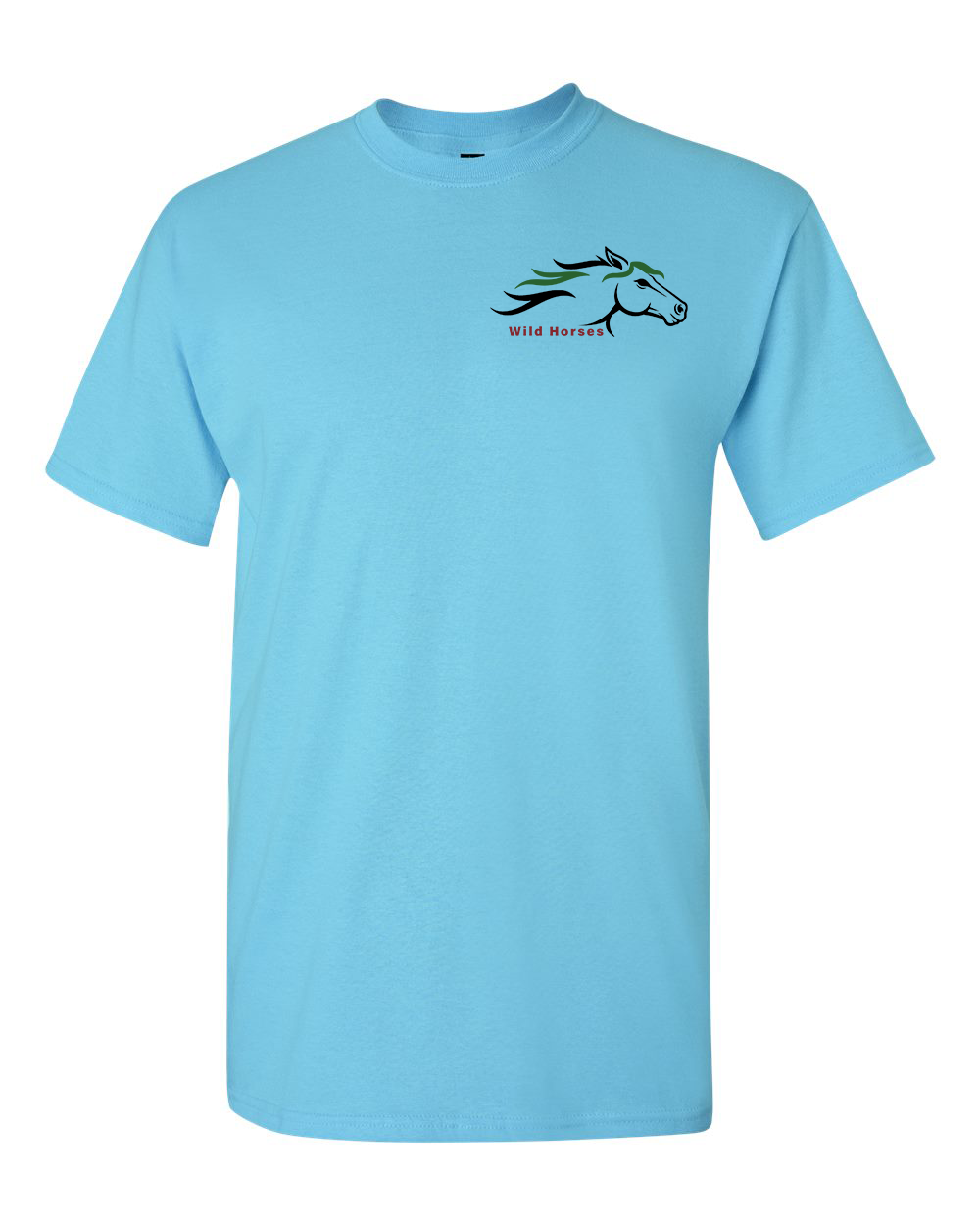 Sky Wild Horses 100% Quality Cotton Short Sleeve