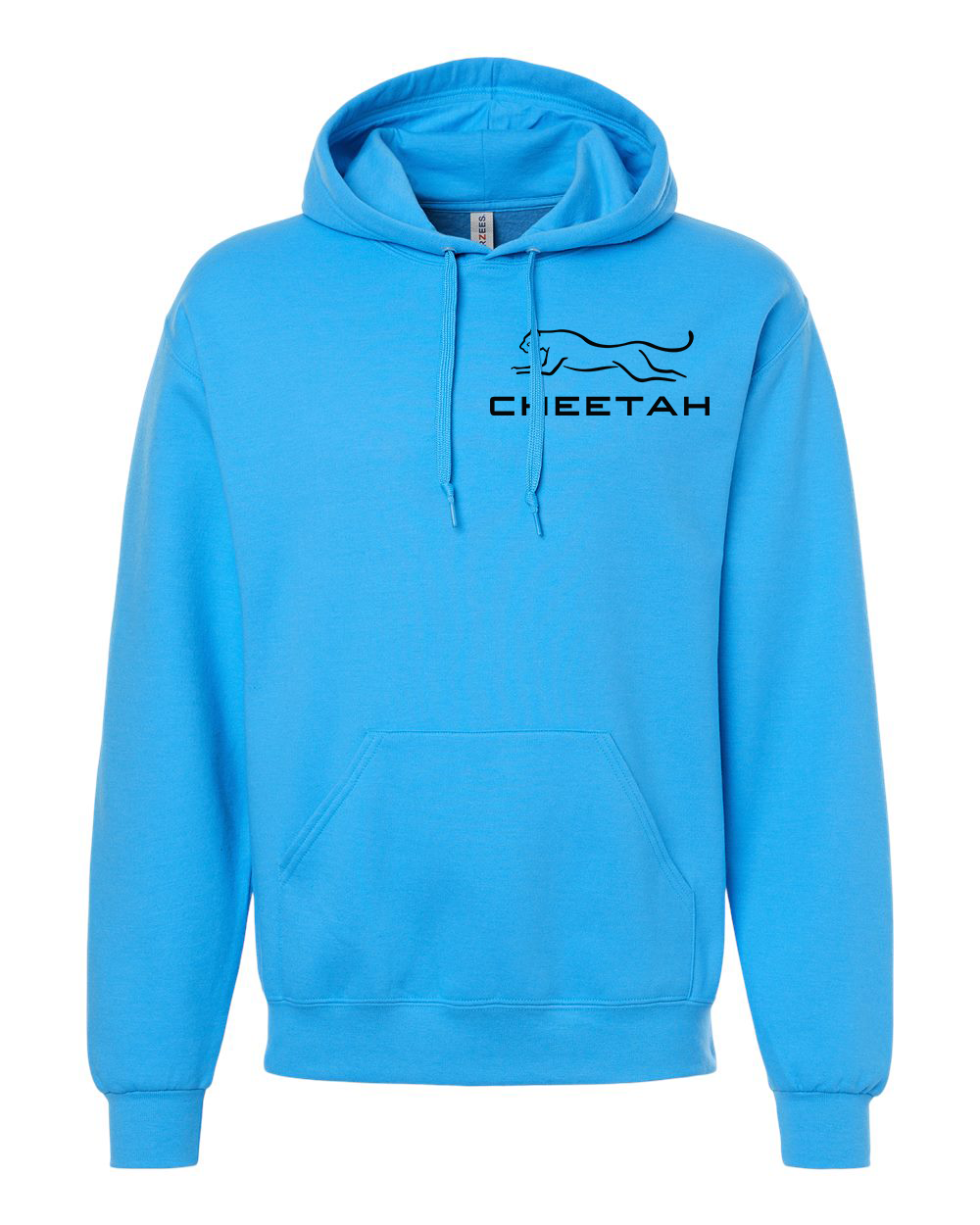 Soul Blue Heather Cheetah 100% Quality Cotton Hoodie