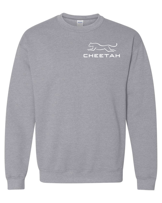 Sport Grey Cheetah 100% Quality Cotton Crewneck Sweatshirt