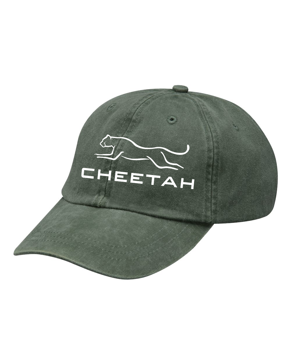 Spruce Green Cheetah 100% Quality Cotton Cap