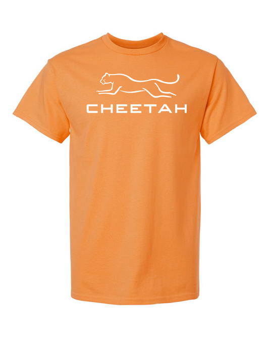Tangerine Cheetah 100% Quality Cotton Short Sleeve (Full Chest)