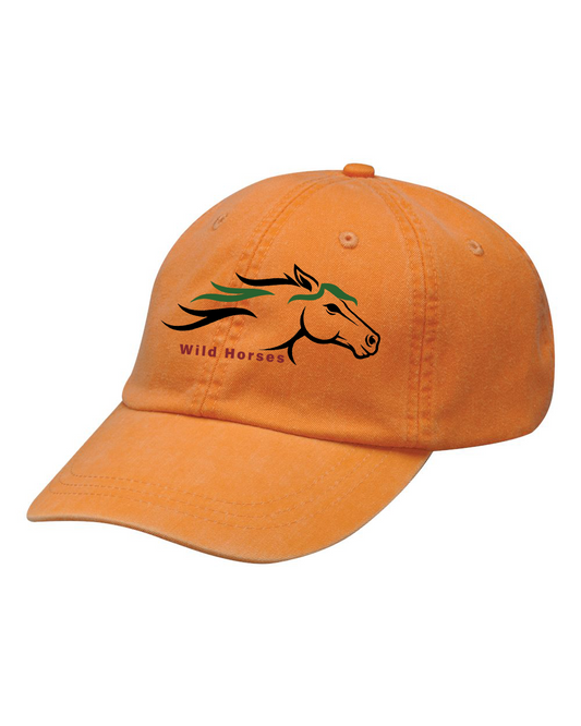 Tangerine Wild Horses 100% Quality Cotton Cap
