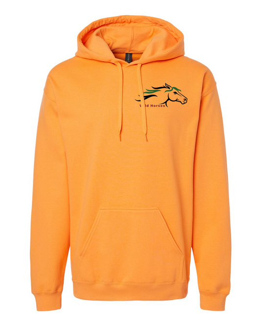 Tangerine Wild Horses 100% Quality Cotton Hoodie