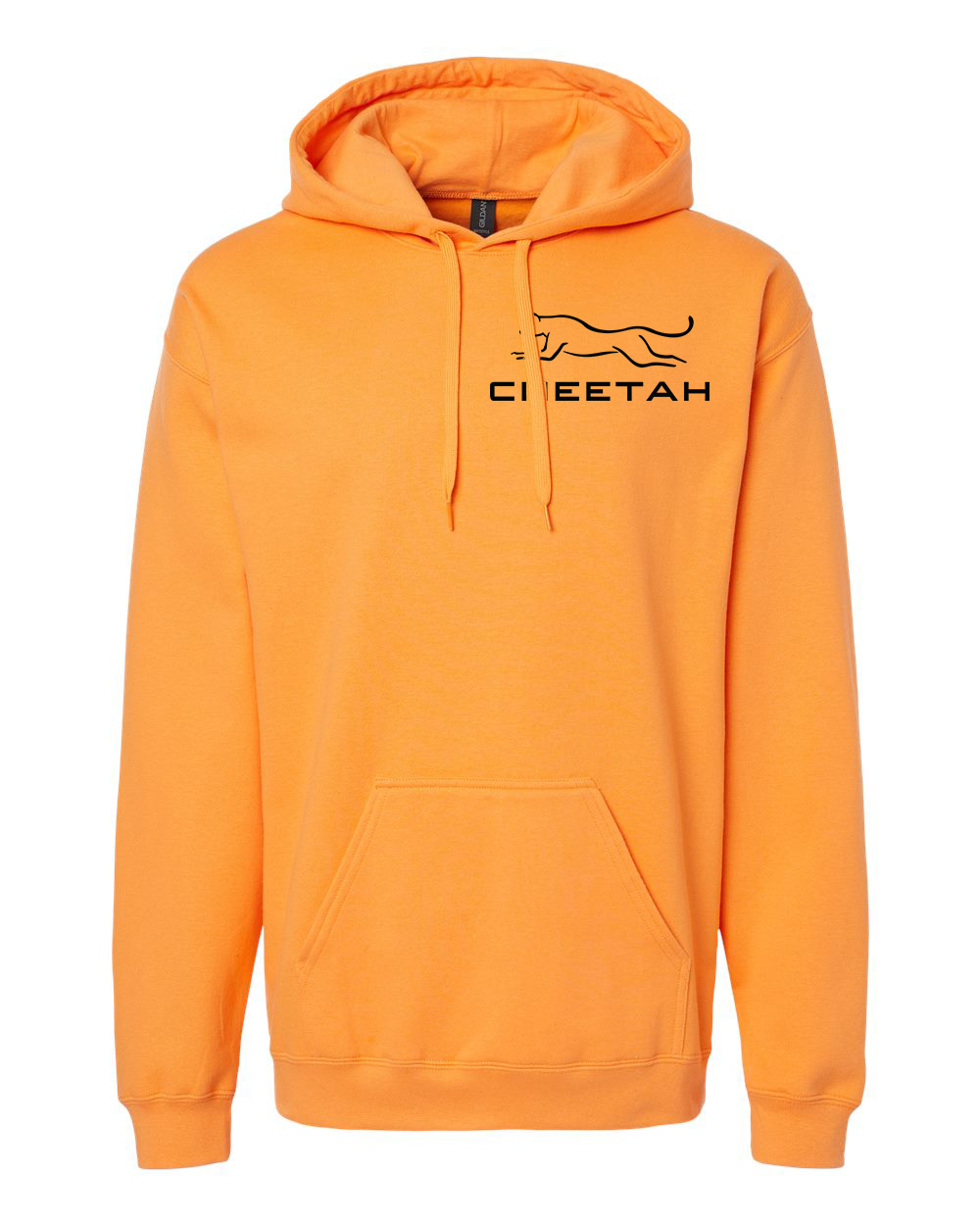 Tangerine Cheetah 100% Quality Cotton Hoodie