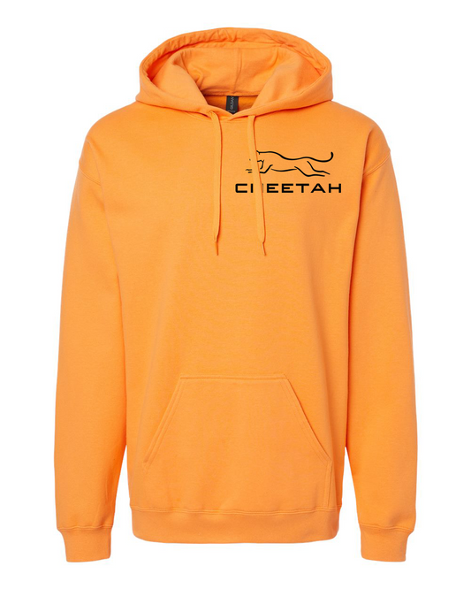 Tangerine Cheetah 100% Quality Cotton Hoodie