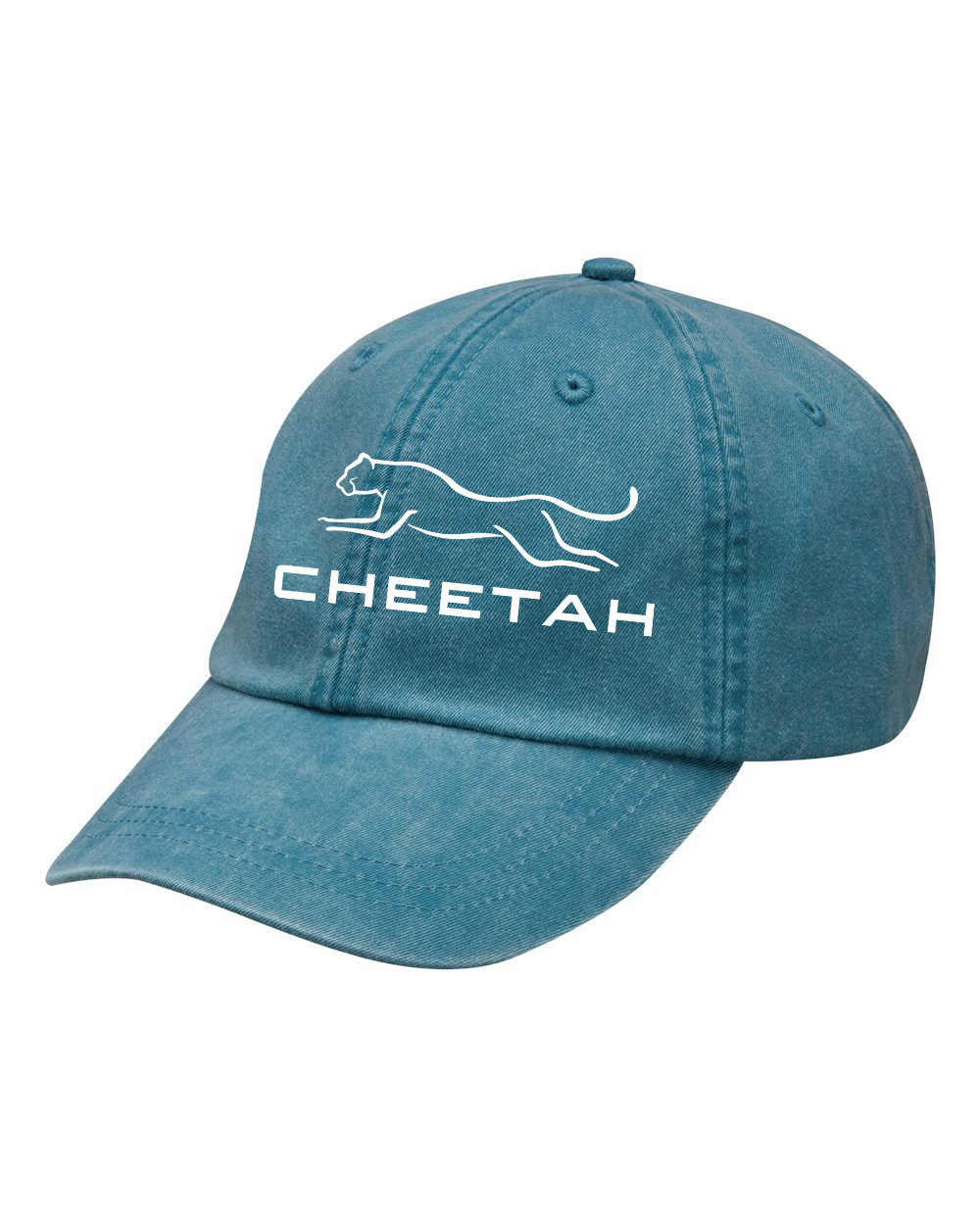 Teal Cheetah 100% Quality Cotton Cap
