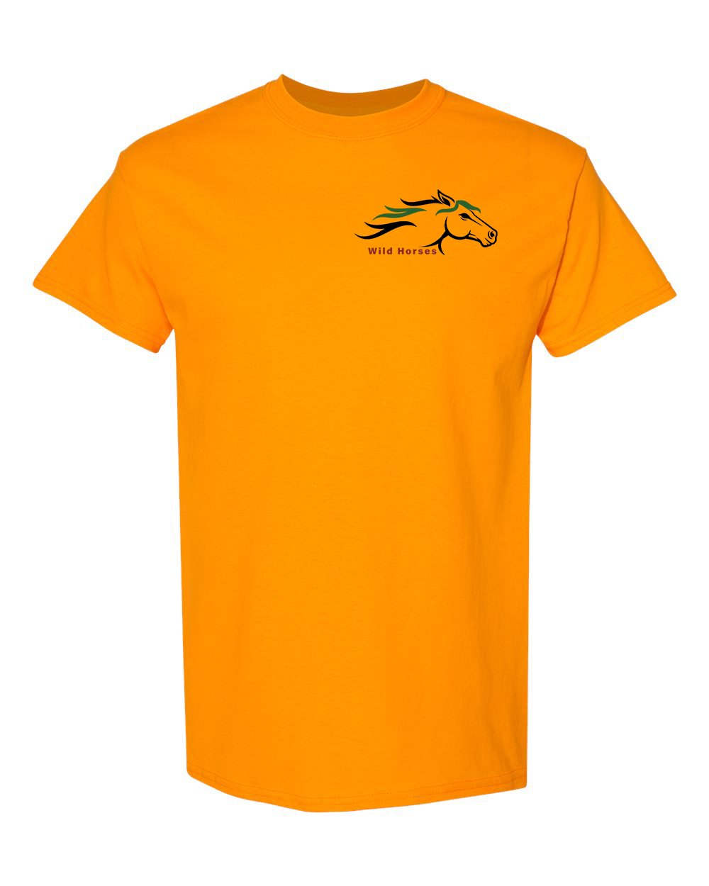 Tennessee Orange Wild Horses 100% Quality Cotton Short Sleeve