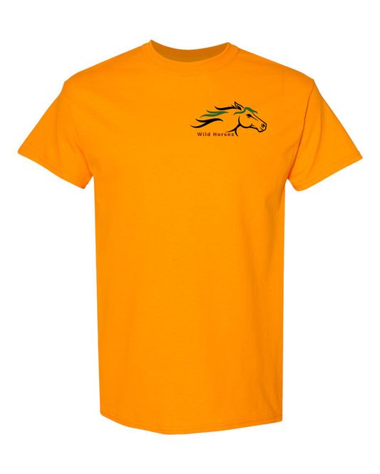 Tennessee Orange Wild Horses 100% Quality Cotton Short Sleeve