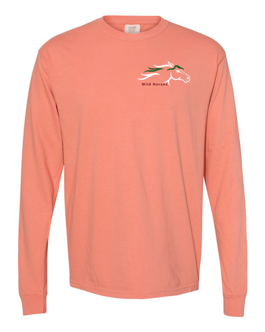 Terracotta Wild Horses 100% Quality Cotton Long Sleeve