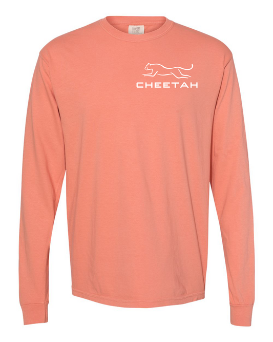 Terracotta Cheetah 100% Quality Cotton Long Sleeve