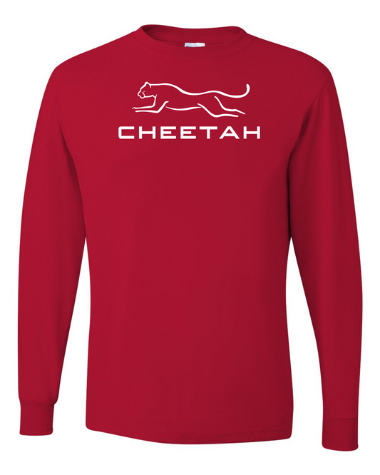 True Red Cheetah 100% Quality Cotton Long Sleeve (Full Chest)