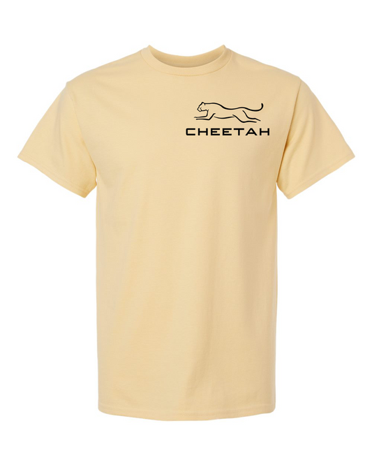 Vegas Gold Cheetah 100% Quality Cotton Short Sleeve (Left Chest)