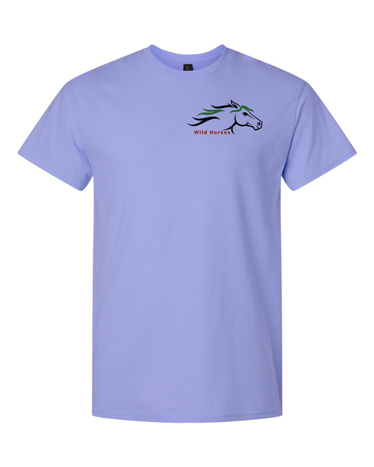 Violet Wild Horses 100% Quality Cotton Short Sleeve