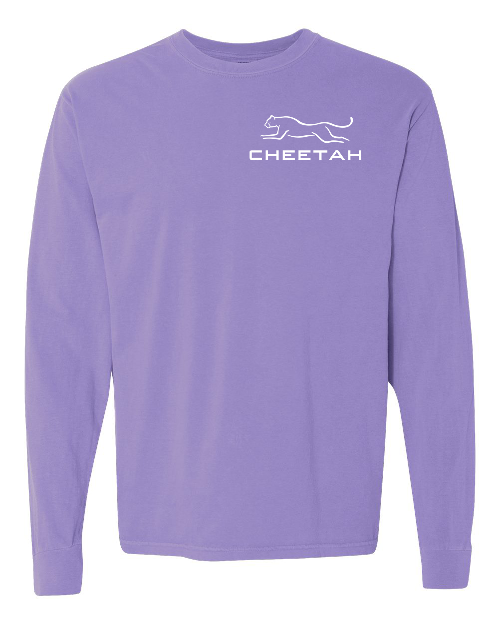 Violet Cheetah 100% Quality Cotton Long Sleeve
