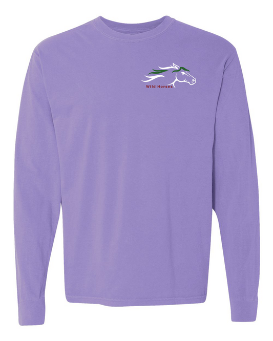Violet Wild Horses 100% Quality Cotton Long Sleeve