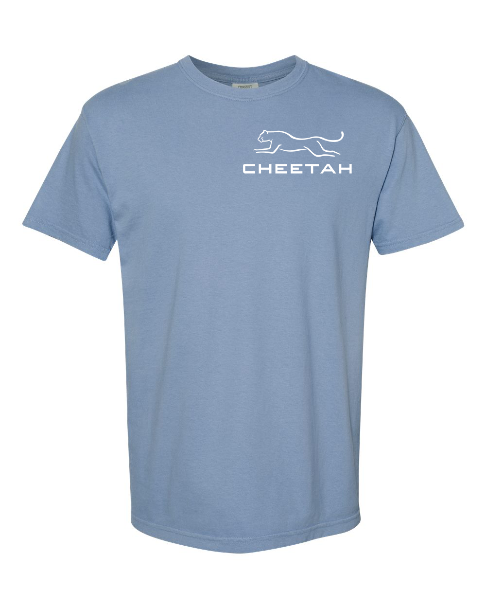 Washed Denim Cheetah 100% Quality Cotton Short Sleeve
