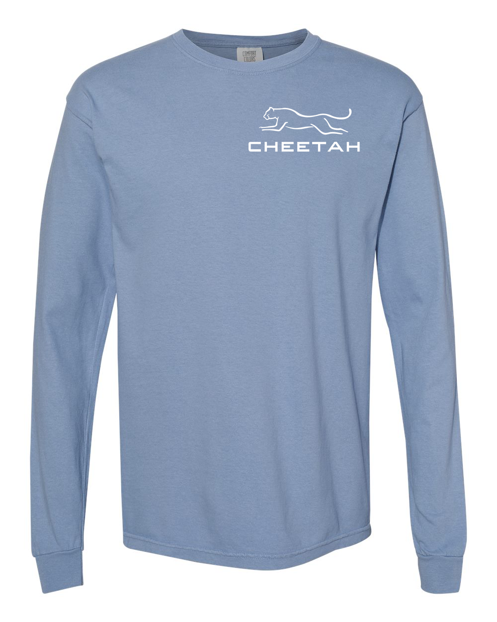Washed Denim Cheetah 100% Quality Cotton Long Sleeve