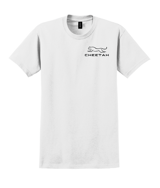 White Cheetah 100% Quality Cotton Short Sleeve
