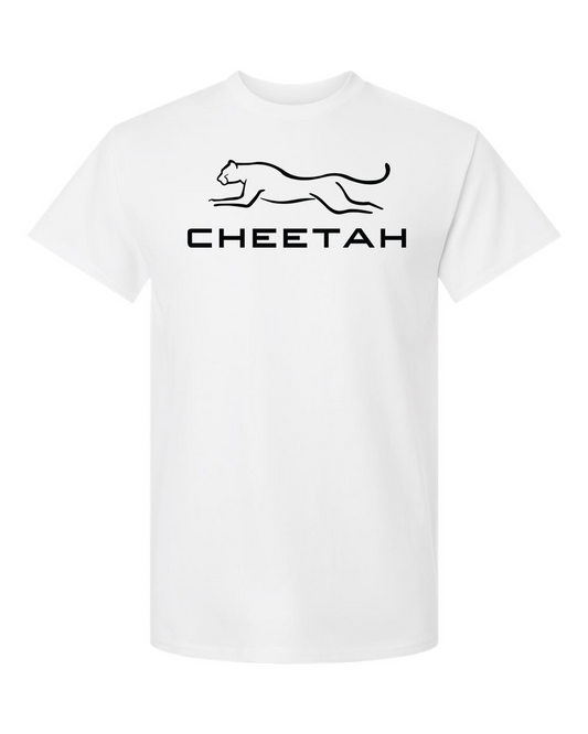 White Cheetah 100% Quality Cotton Short Sleeve (Full Chest)