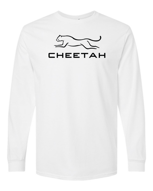 White Cheetah 100% Quality Cotton Long Sleeve (Full Chest)