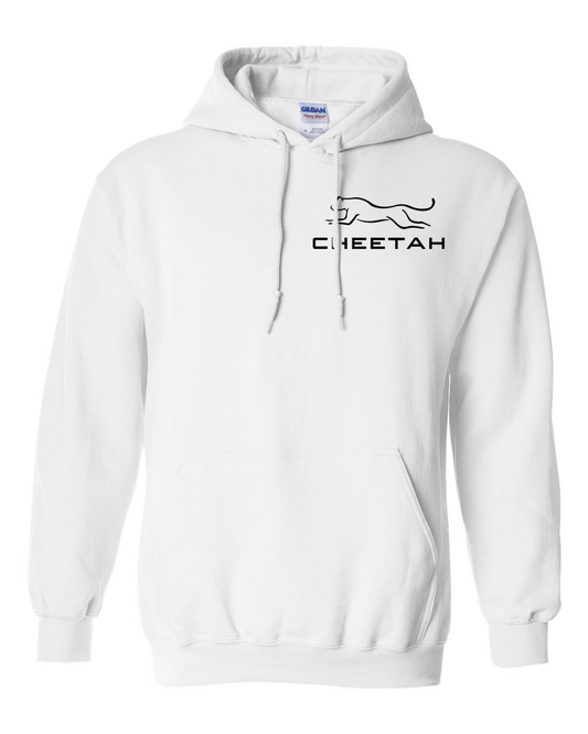 White Cheetah 100% Quality Cotton Hoodie