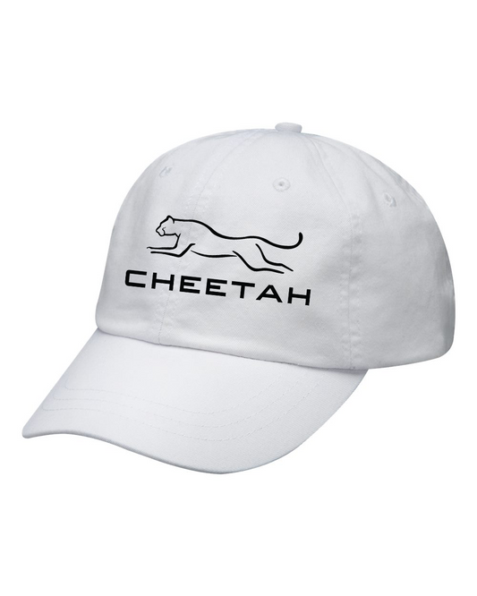 White Cheetah 100% Quality Cotton Cap