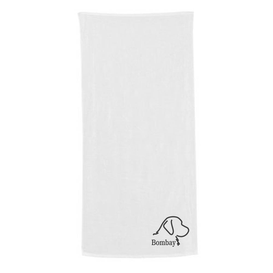 White Beach Towel