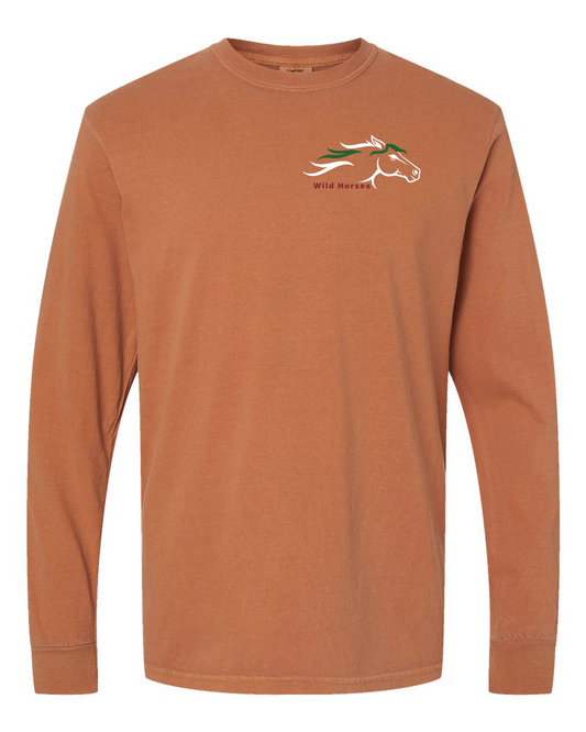 Yam Wild Horses 100% Quality Cotton Long Sleeve