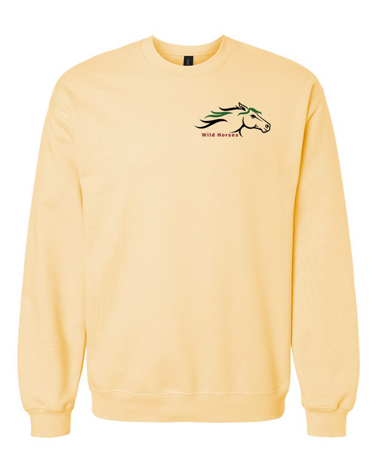 Yellow Haze Wild Horses 100% Quality Cotton Crewneck Sweatshirt