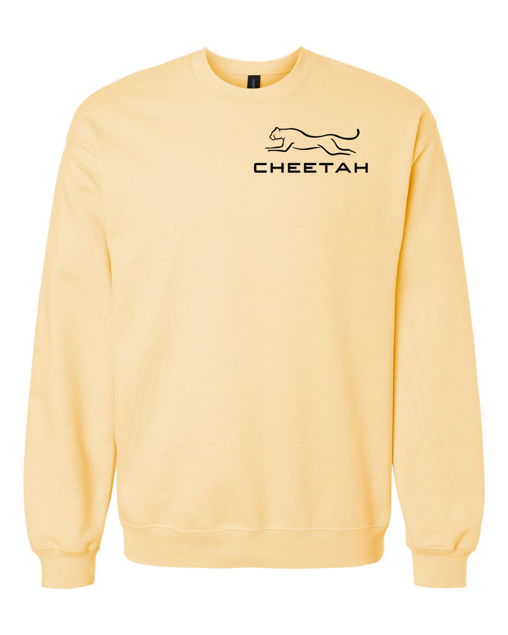 Yellow Haze Cheetah 100% Quality Cotton Crewneck Sweatshirt