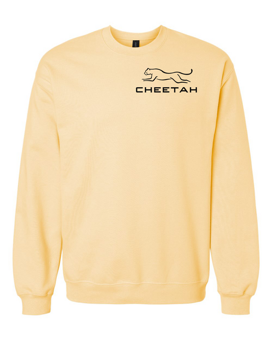 Yellow Haze Cheetah 100% Quality Cotton Crewneck Sweatshirt