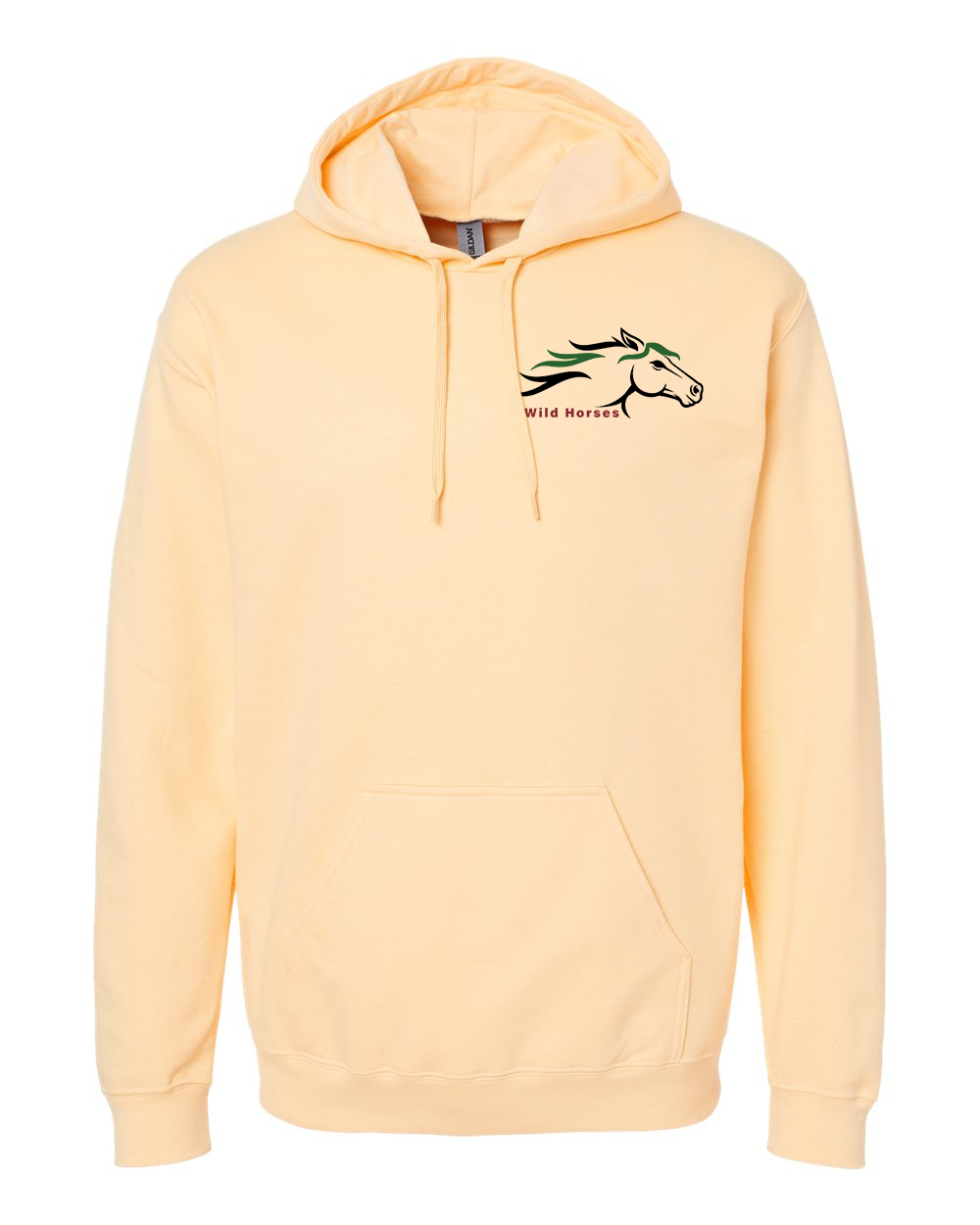 Yellow Haze Wild Horses 100% Quality Cotton Hoodie